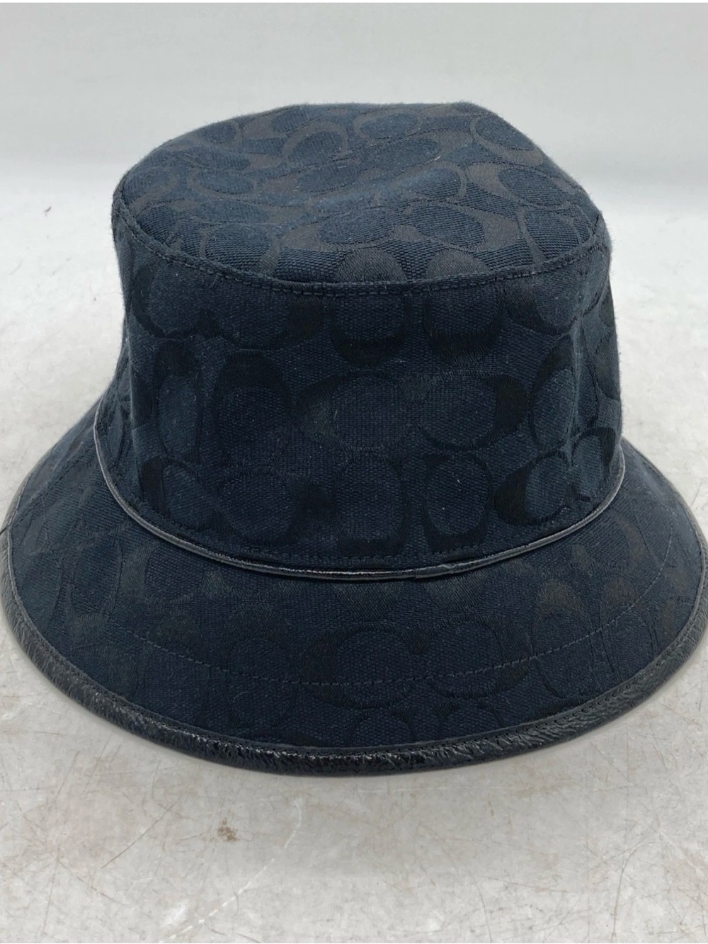 Coach Black Monogram Bucket Hat